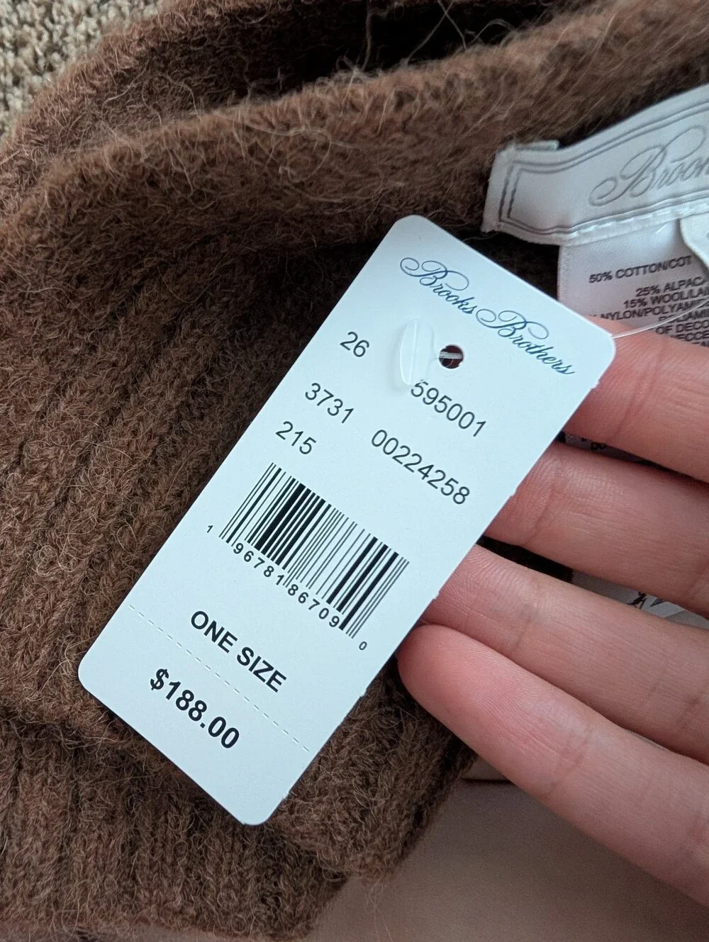 Brooks Brothers Scarf Set In Brown
